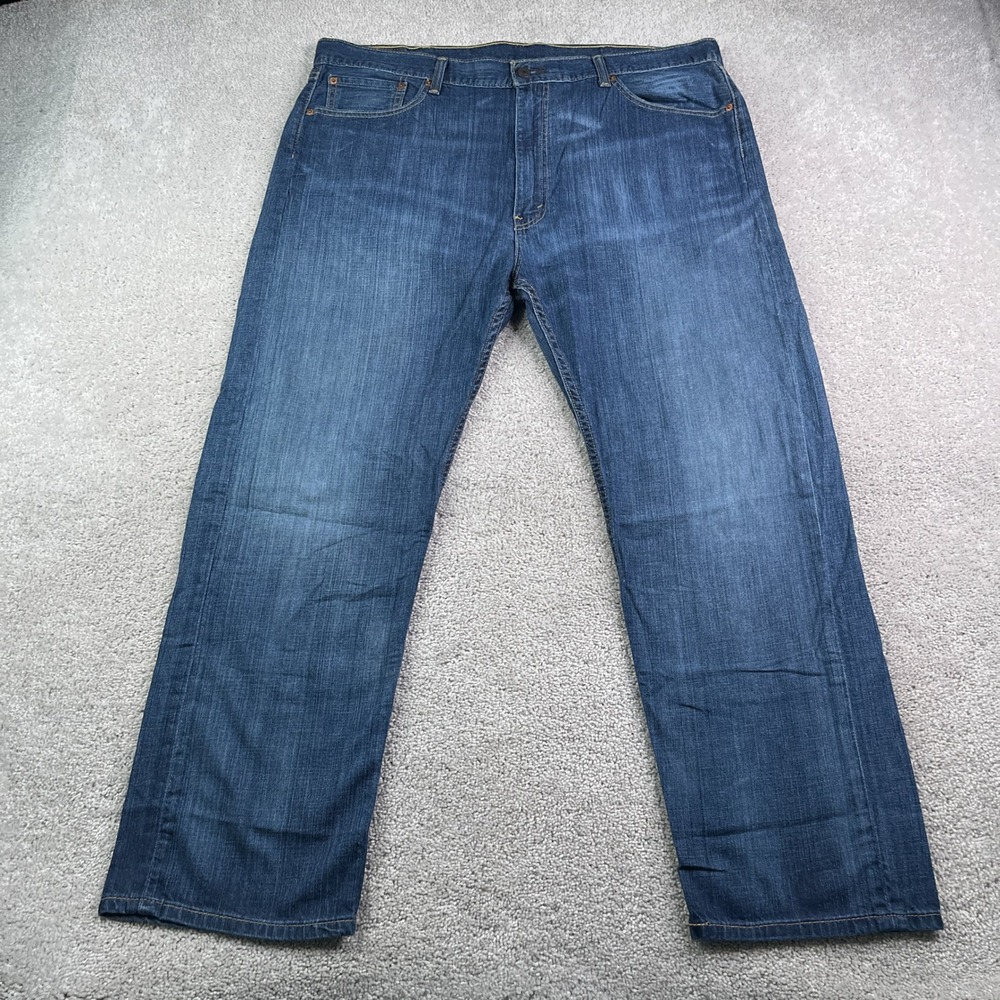 Levis Jeans‎ Mens 42x30 Blue 505 Regular Fit Straight Leg Cotton Denim Classic